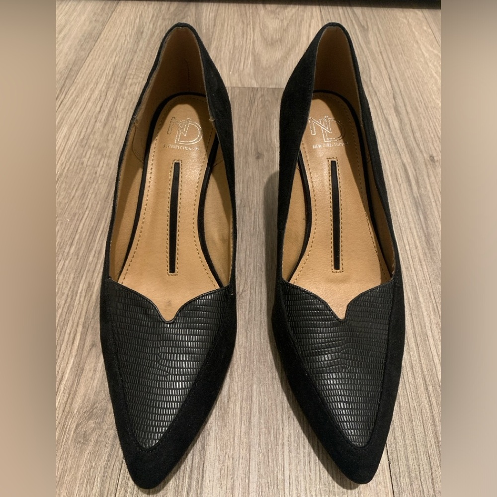 Black Foux Suede Heels